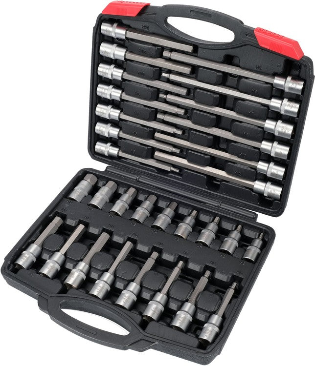 HEX KEY SOCKET BITS SET 1/2" (YT-77540)