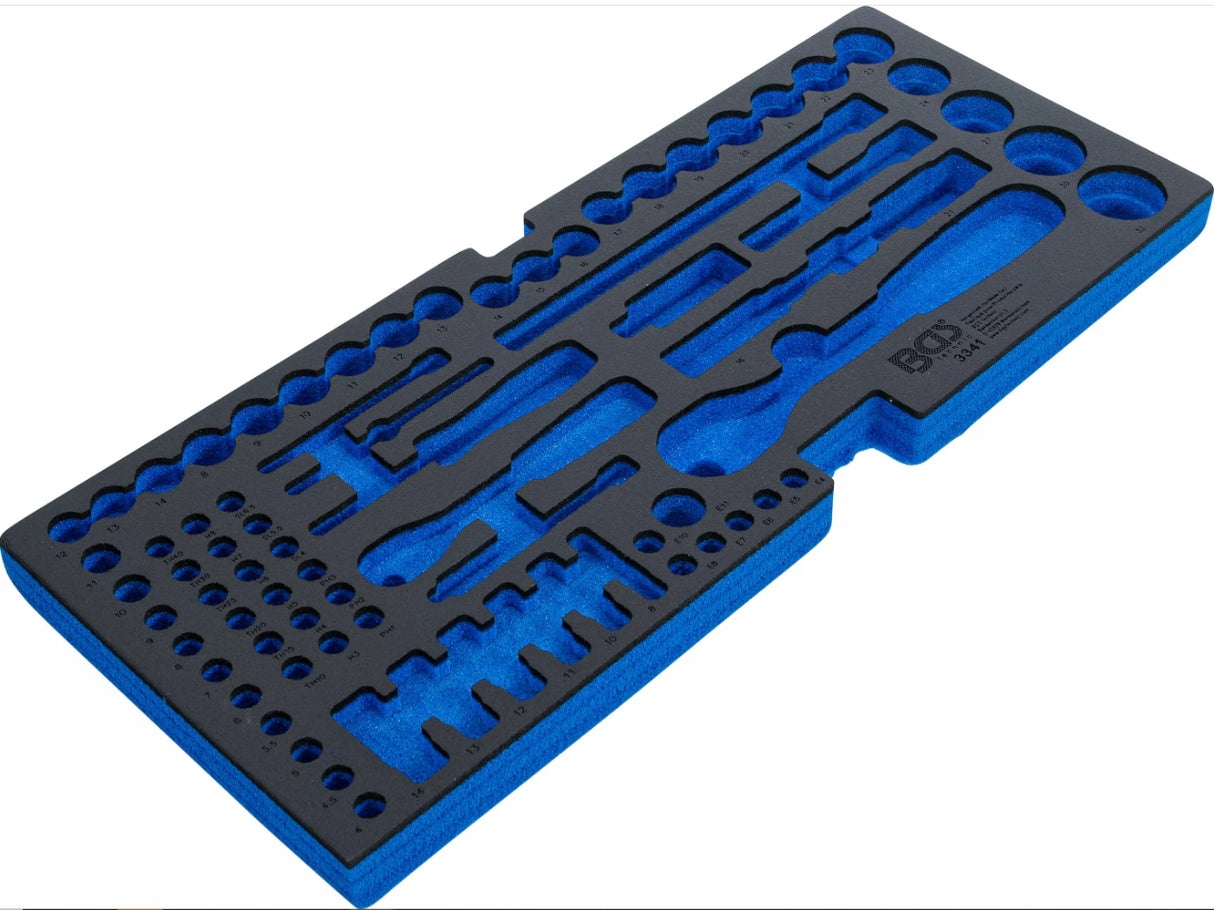 FOAM TRAY FOR BGS 3312, EMPTY: FOR SOCKET SET (3341-1)