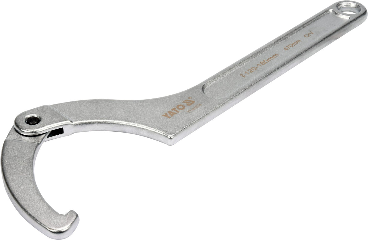 FLEXIBLE HOOK CLAW WRENCH 120-180 MM (YT-01674)