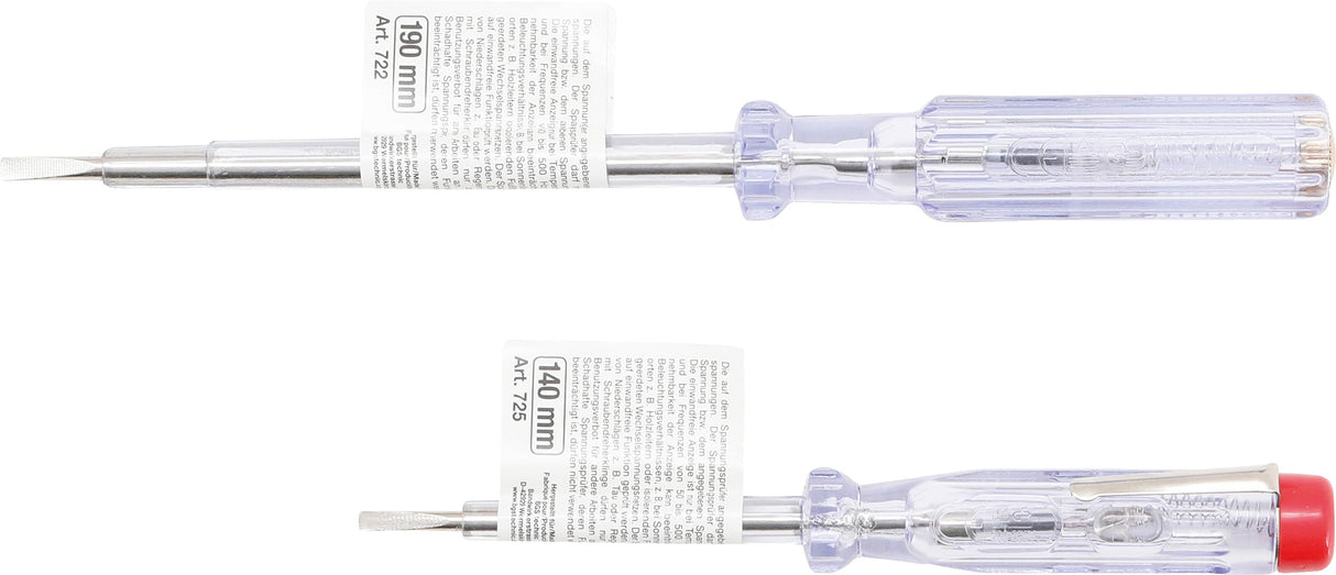 VOLTAGE TESTER | 120-250 V | 140/190 MM | 2 PCS. (721)