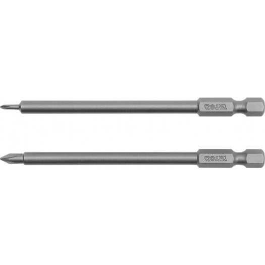 BITS CROSS 1/4", 2 PCS., PH00X100 MM; PH0X100 MM "YATO" (YT-0459)