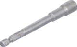 SOCKET, HEXAGON | EXTRA LONG | FOR ELECTRIC DRILLS | 6.3 MM (1/4") DRIVE | 7 MM (2763)