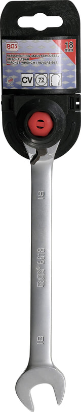 RATCHET COMBINATION WRENCH | REVERSIBLE | 18 MM (6618)