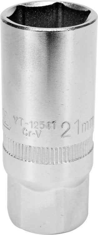 SPARK PLUG SOCKET 1/2" 21MM (YT-12541)