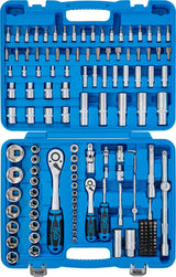 SOCKET SET | 6.3 MM (1/4") / 12.5 MM (1/2") DRIVE | 150 PCS. (74518)