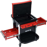 SHOP ROLLER SEAT STOOL WITH DRAWERS (YT-08790)