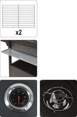 GAS GRILL TORNE 3+1, 11,6KW (99646)