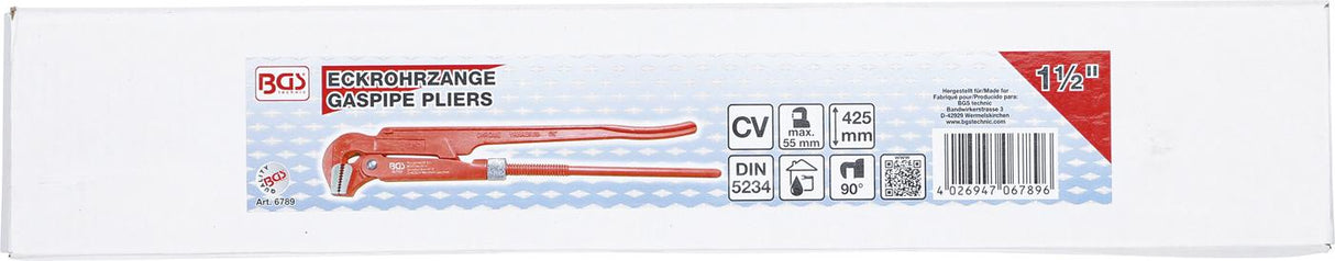 GASPIPE PLIERS | 38 MM - 1.5" | SWEDISH TYPE (6789)