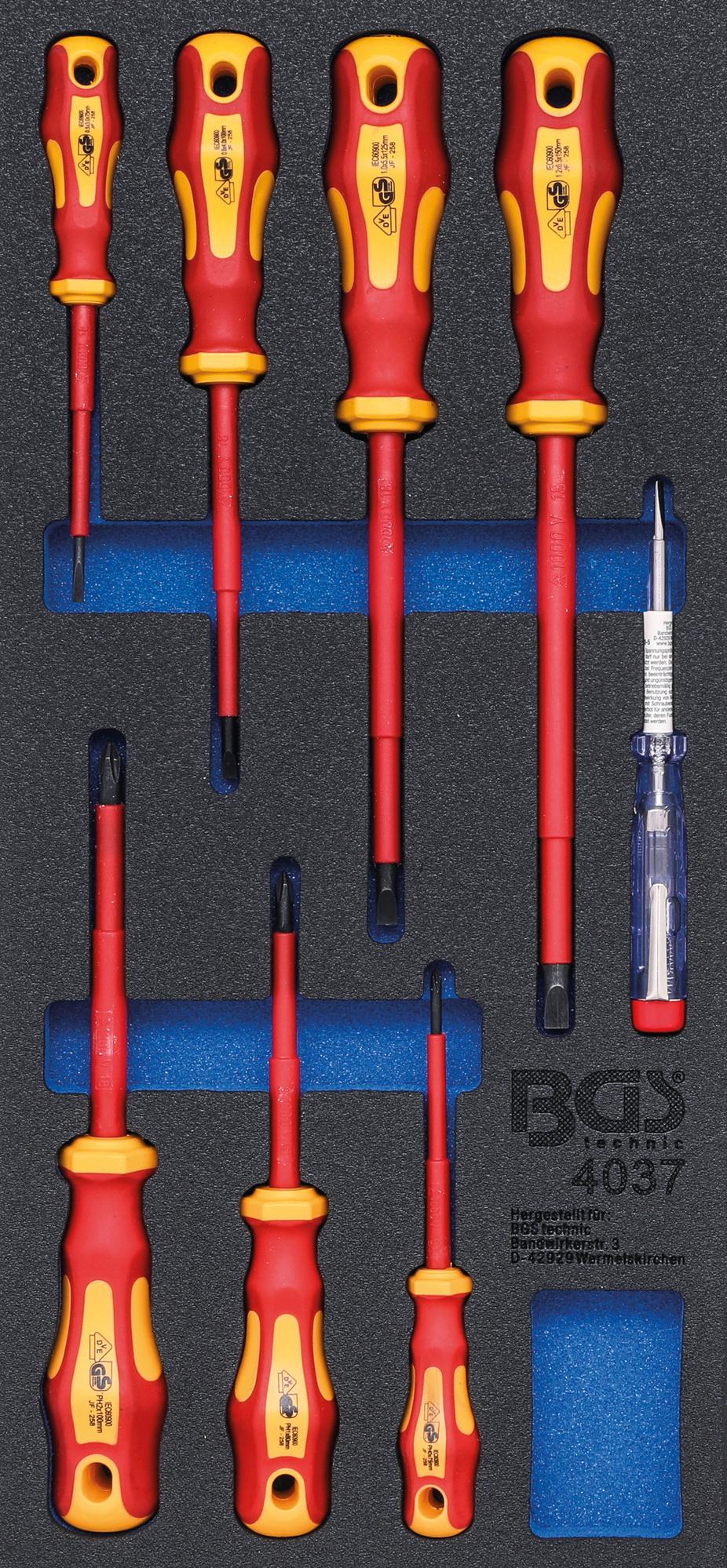 TOOL TRAY 1/3: VDE SCREWDRIVER SET | 8 PCS. (4037)