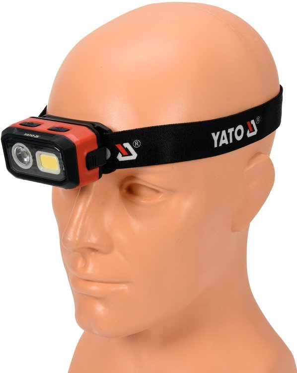 HEADLAMP 500LM RECHARG./3XAAA,MOTION DET (YT-08593)