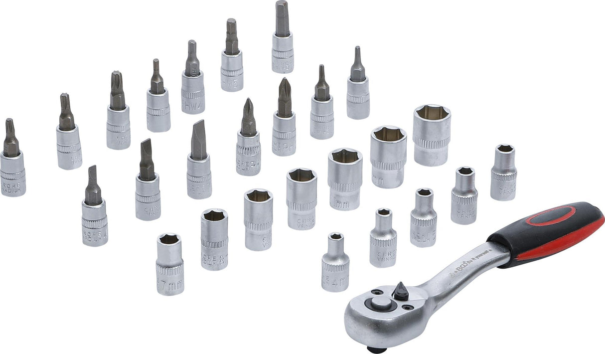 SOCKET SET | 6.3 MM (1/4") DRIVE | 4-13 MM | 27 PCS. (15105)