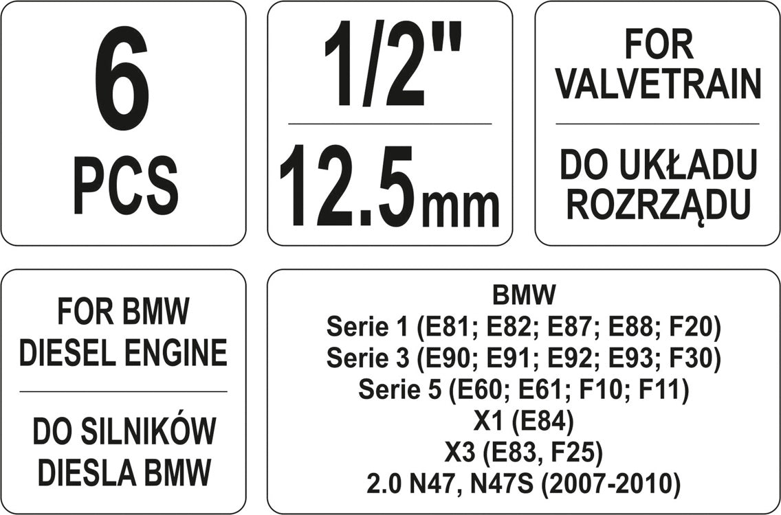 ENGINE TIMING TOOL SET BMW (YT-06018)