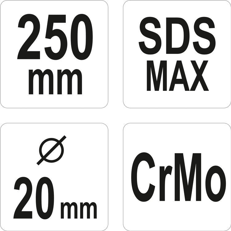 SDS MAX CHSIEL FOR ELECTRICIAN (YT-47195)