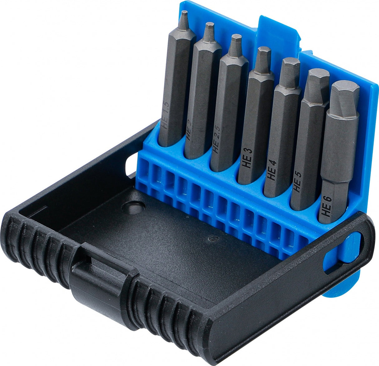 SCREW EXTRACTOR SET | FOR DAMAGED INTERNAL HEXAGON 1.5 - 6 MM | 7 PCS. (5289)