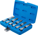 BIT SOCKET SET | 12.5 MM (1/2") DRIVE | INTERNAL HEXAGON 7/32" - 13/16" | INCH SIZES | 11 PCS. (5053)