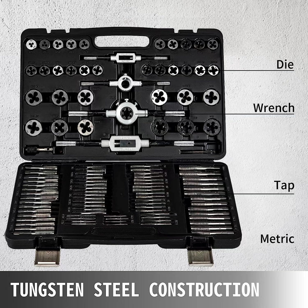 TAP AND DIE SET | M2 - M18 | 110 PCS. (1900WW)