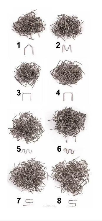 STAPLE SET | FOR PLASTIC REPAIR | (8X100 PCS.) 800 PCS. (S800SB)