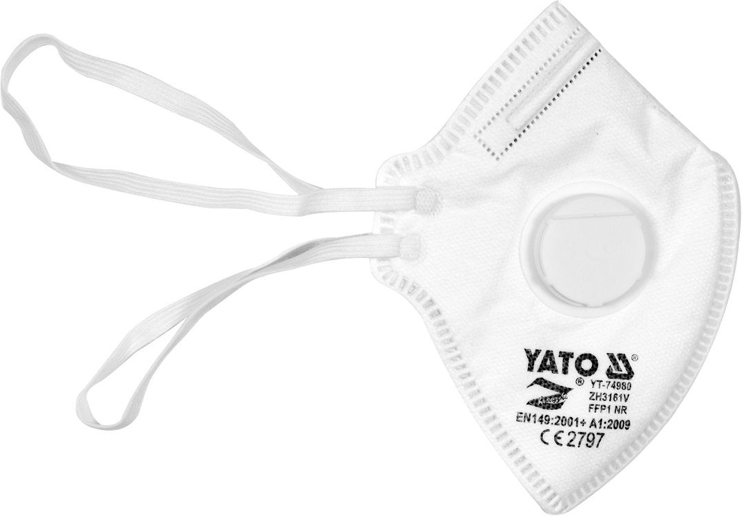 DUST MASKS WITH VALVE | CERTIFIED FFP1 | 5 PCS. (YT-74980)