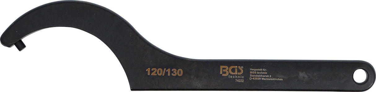 HOOK WRENCH WITH PIN | 120 - 130 MM (74222B)