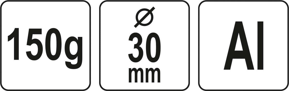 ALUMINIUM HAMMER 150 G (YT-45280)