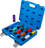 PROTECTIVE IMPACT SOCKET SET | 12.5 MM (1/2") DRIVE | 15 - 24 MM AND SPECIAL WHEEL NUTS | 10 PCS. (7311)