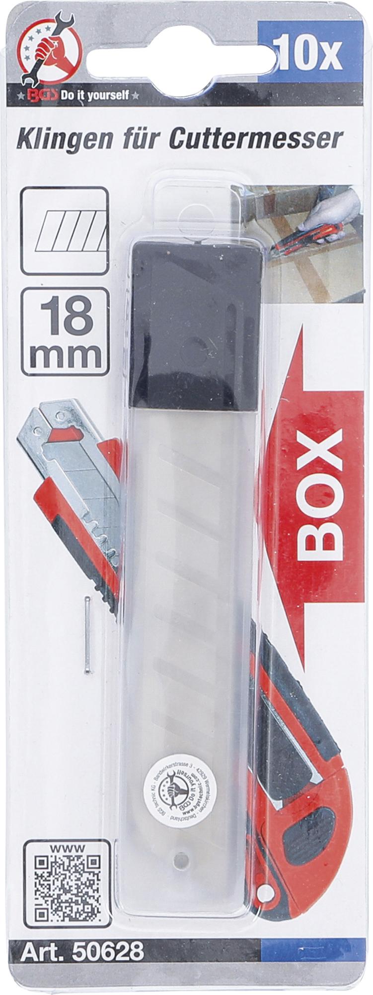 SPARE BLADE SET | 18 MM | 10 PCS. (50628)