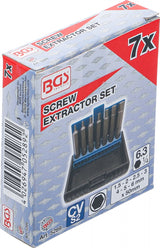 SCREW EXTRACTOR SET | FOR DAMAGED INTERNAL HEXAGON 1.5 - 6 MM | 7 PCS. (5289)