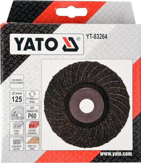 GRINDING DISC UNIVERSAL M14 125MM P60 (YT-83264)