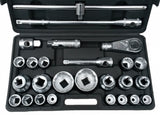 SOCKET SET 12-POINT | 25 MM (1") | 20 MM (3/4") | 26 PCS. (10115V)