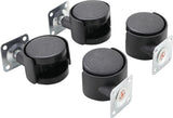 DOUBLE SWIVEL CASTORS SET | Ø 40 MM | 4 PCS. (80332)