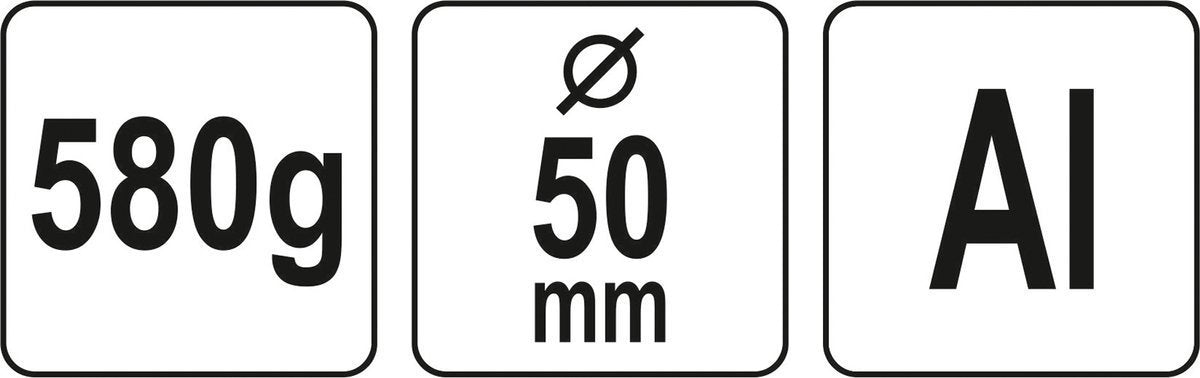 ALUMINIUM HAMMER 580 G (YT-45282)