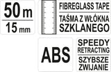 FIBREGLASS SURVEY TAPE 50 M X 15 MM (YT-71541)
