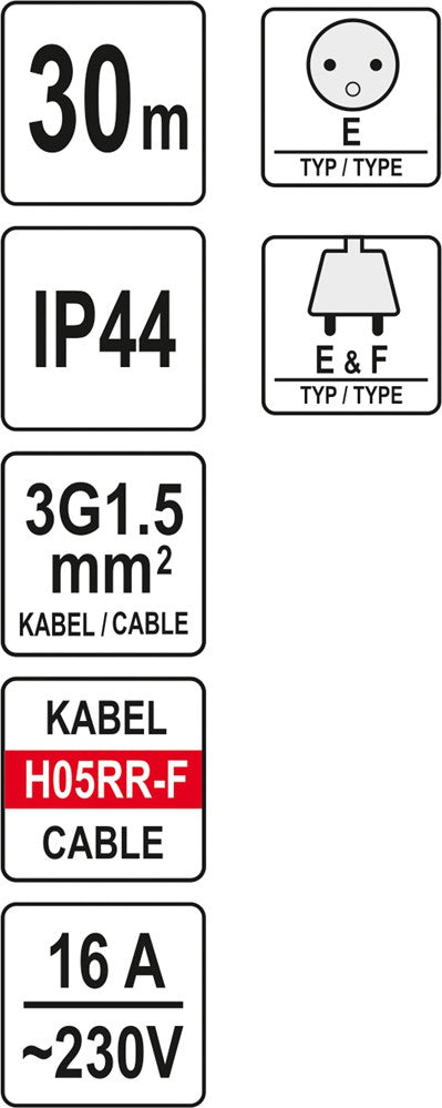 CABLE REEL 30M (YT-81053)