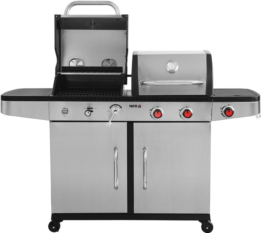 BBQ GRILL OTAKE 2IN1 GAS AND CHARCOAL S/S 8,2KW (YG-20030)