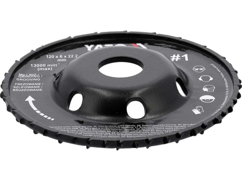 MILLING RASP WHEEL FOR ANGLE GRINDERS (YT-59180)