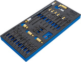 TOOL TRAY 1/3: ADAPTOR SET FOR COMPRESSION AND PRESSURE LOSS TESTER | 30 PCS. (6960)