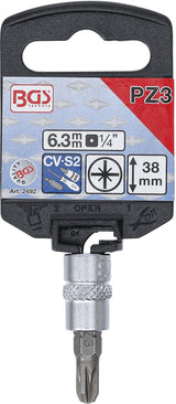 BIT SOCKET | 6.3 MM (1/4") DRIVE | CROSS SLOT PZ3 (2492)