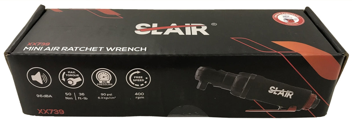 PNEUMATIC RATCHET FOR SOCKETS | MINI | 10 MM (3/8") | 50 NM (XX739)