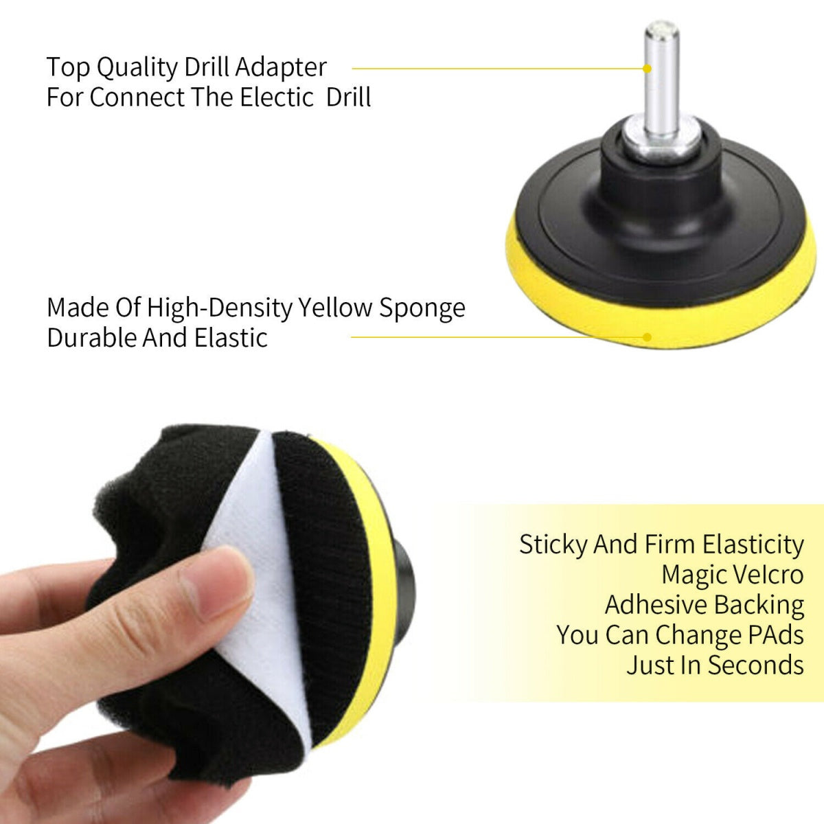POLISHING PAD SET | Ø 125 MM | 12 PCS. (BK1004)