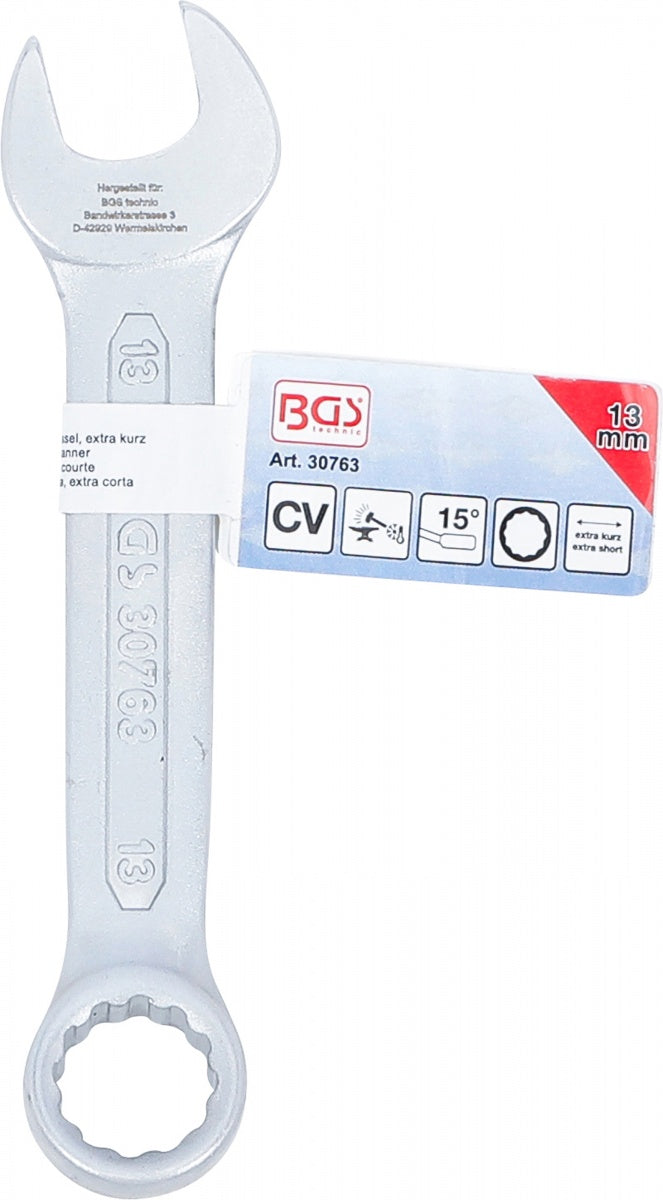 COMBINATION SPANNER | EXTRA SHORT | 13 MM (30763)