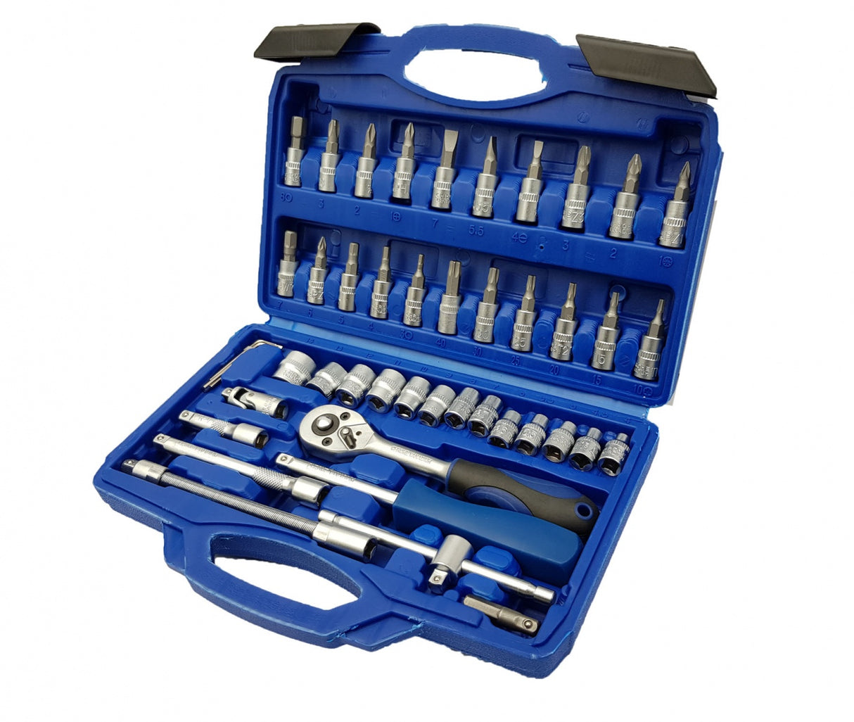 SOCKET SET WITH RATCHET | CR-V | 6.3 MM (1/4") | 46 PCS. (BT50046)