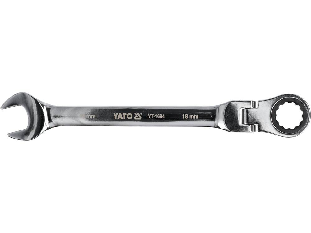 FLEX. RATCHET COMBINATION WRENCH 18MM (YT-1684)