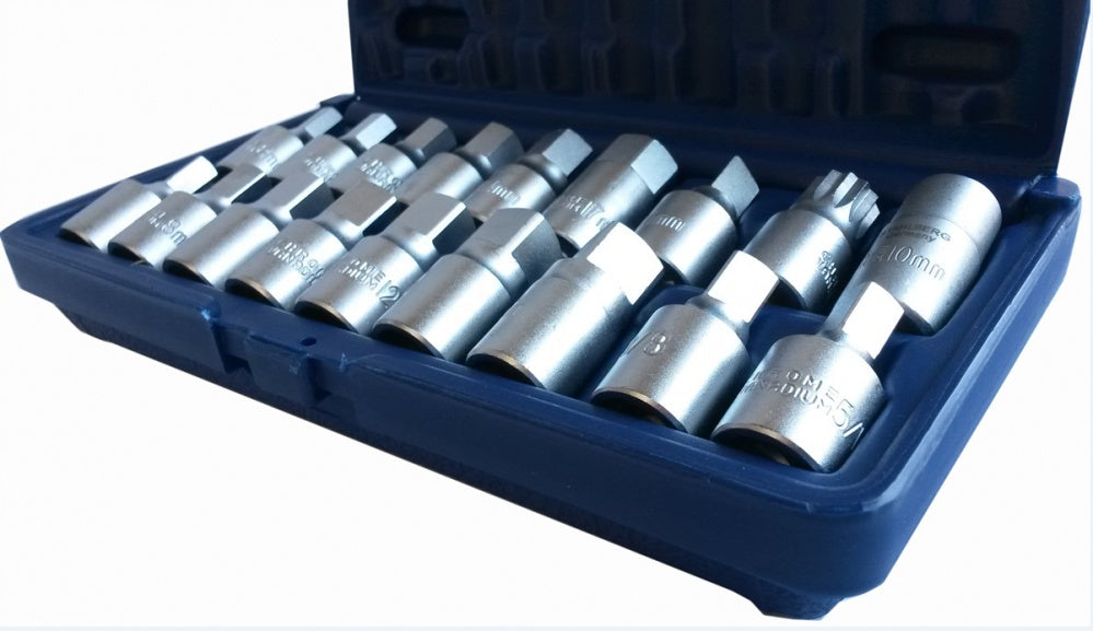 OIL PLUG REMOVAL SOCKET SET 18 PCS. "STAHLBERG" (GE2405)