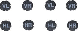 PLASTIC VALVE CAP SET | FOR TIRE MARKING | 8 PCS. (80722)