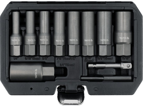 SPIRAL TYPE DEEP BOLT EXTRACTOR, SPARK PLUG, BOLT REMOVER SET 11PCS (YT-05914)