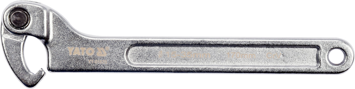 FLEXIBLE HOOK CLAW WRENCH 15-35 MM (YT-01670)