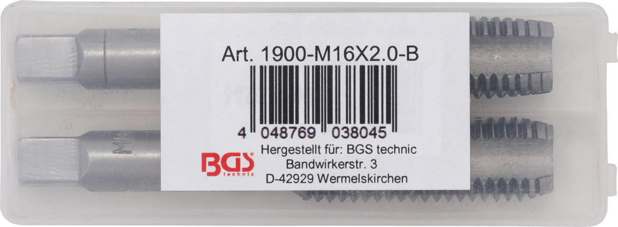 TAPS | FIRST AND FINAL TAP | M16 X 2.0 | 2 PCS. (M16X2.0-B)