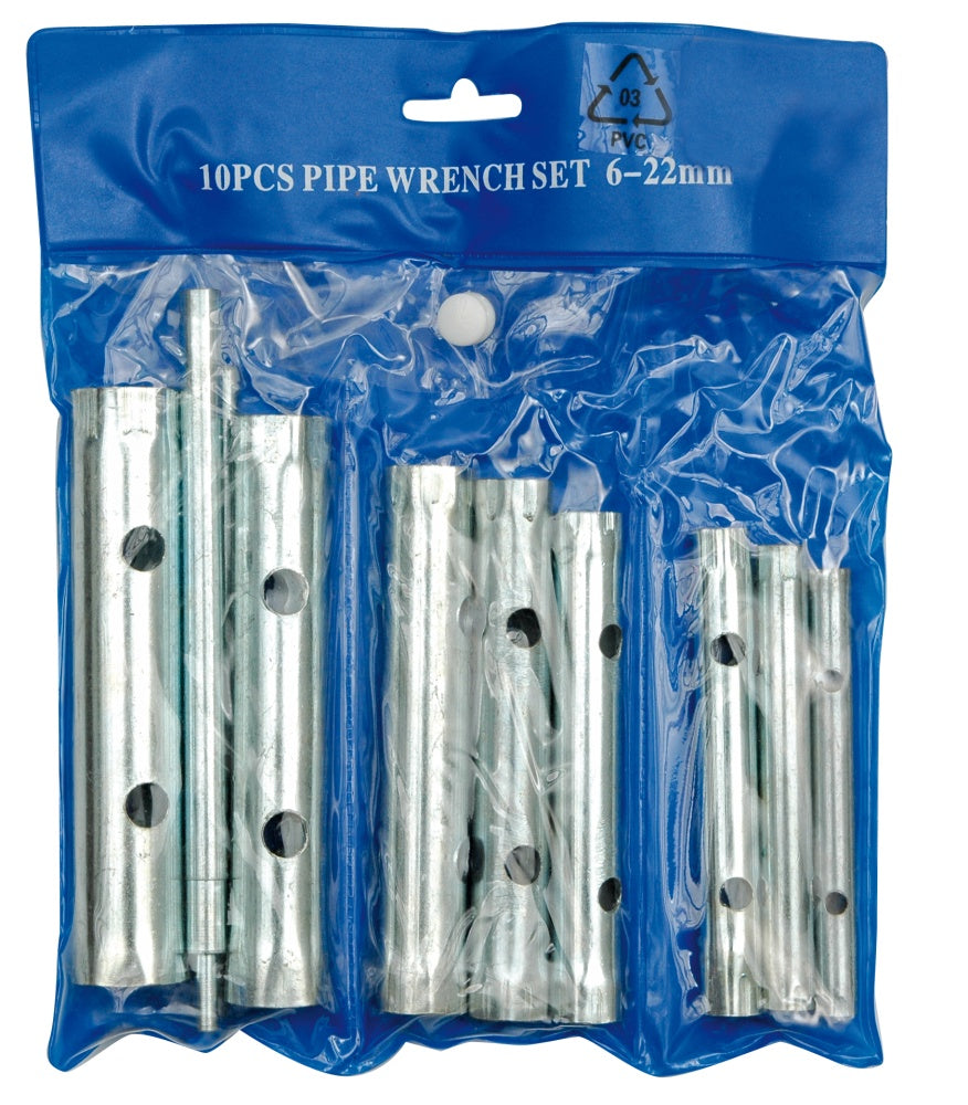 TUBULAR SOCKET WRENCH SET 6-22MM, 10 PCS (52900)