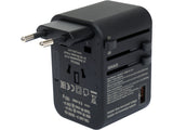 TRAVEL ADAPTER UNIV. USB, USB-C 65W (YT-81303)