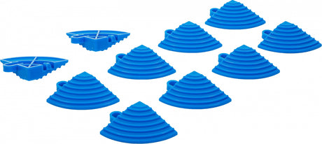 PLASTIC TILES-CORNER ELEMENT-SET | CLICK-SYSTEM | 57 X 57 X 18 MM | 10-PCS. (74548)